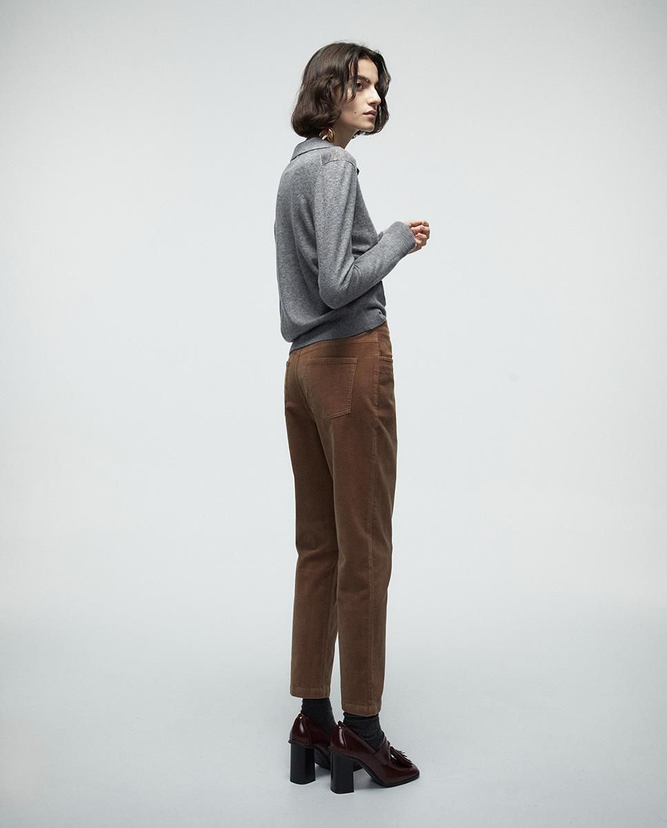 스페라 코듀로이 스트레이트 팬츠 브라운 58305107094 BEIGE - 상세 이미지 3