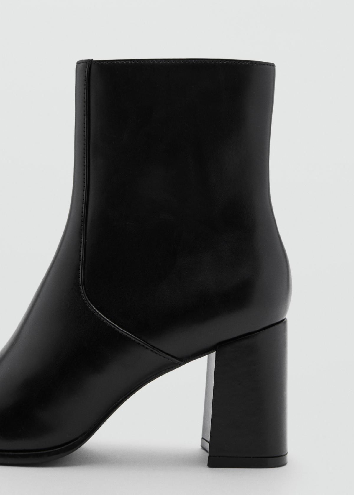 망고 테크니컬 스퀘어토 블록힐 앵클부츠 87050363 NEGRO - 상세 이미지 4