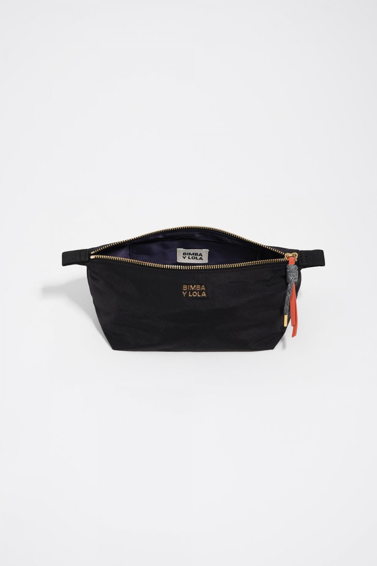 빔바이롤라 미디엄 블랙 나일론 트라페지오 코스메틱 파우치 252BBI415.11000 BLACK - 상세 이미지 3