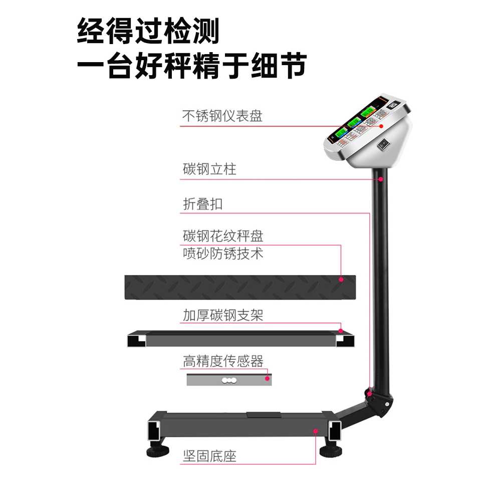 목욕탕 체중계 헬스장 저울 태권도장 정밀 LED 찜질방 100kg - 상세 이미지 4
