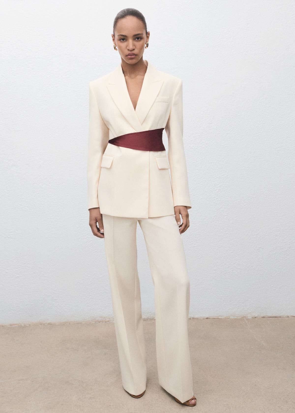 망고 미니멀 스트레이트핏 테일러드 정장 팬츠 17024119 VAINILLA - 상세 이미지 2