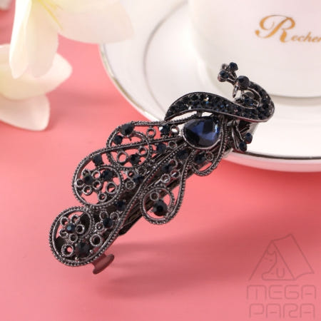 도하름 사파이어 버드 헤어핀 액세서리 패턴집게핀 셀프올림머리 머리핀