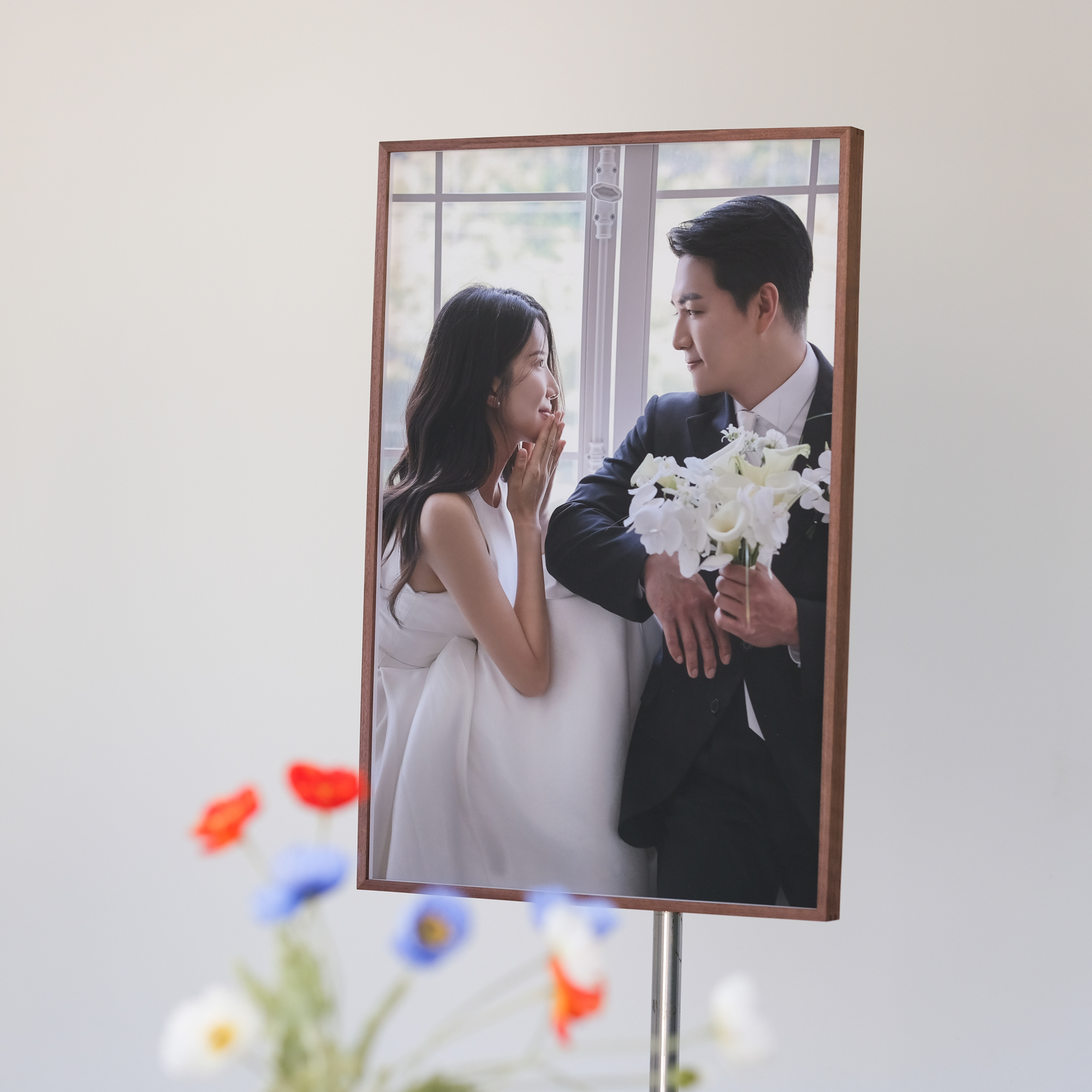 파인아트 수제 관액자 월넛 중형 A2