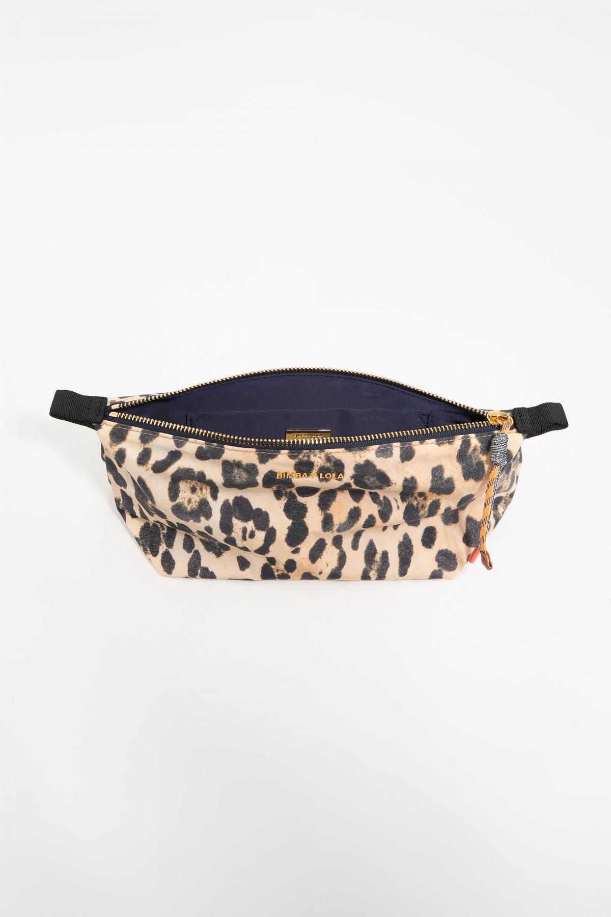 빔바이롤라 레오파드 패턴 나일론 미디움 베이지 코스메틱 파우치 251BBK415.11201 LEOPARD NATURAL - 상세 이미지 3