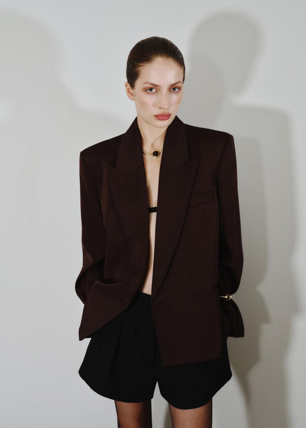 망고 하이웨이스트 테일러드 미니 핀턱 팬츠 17079105 NEGRO - 상세 이미지 2