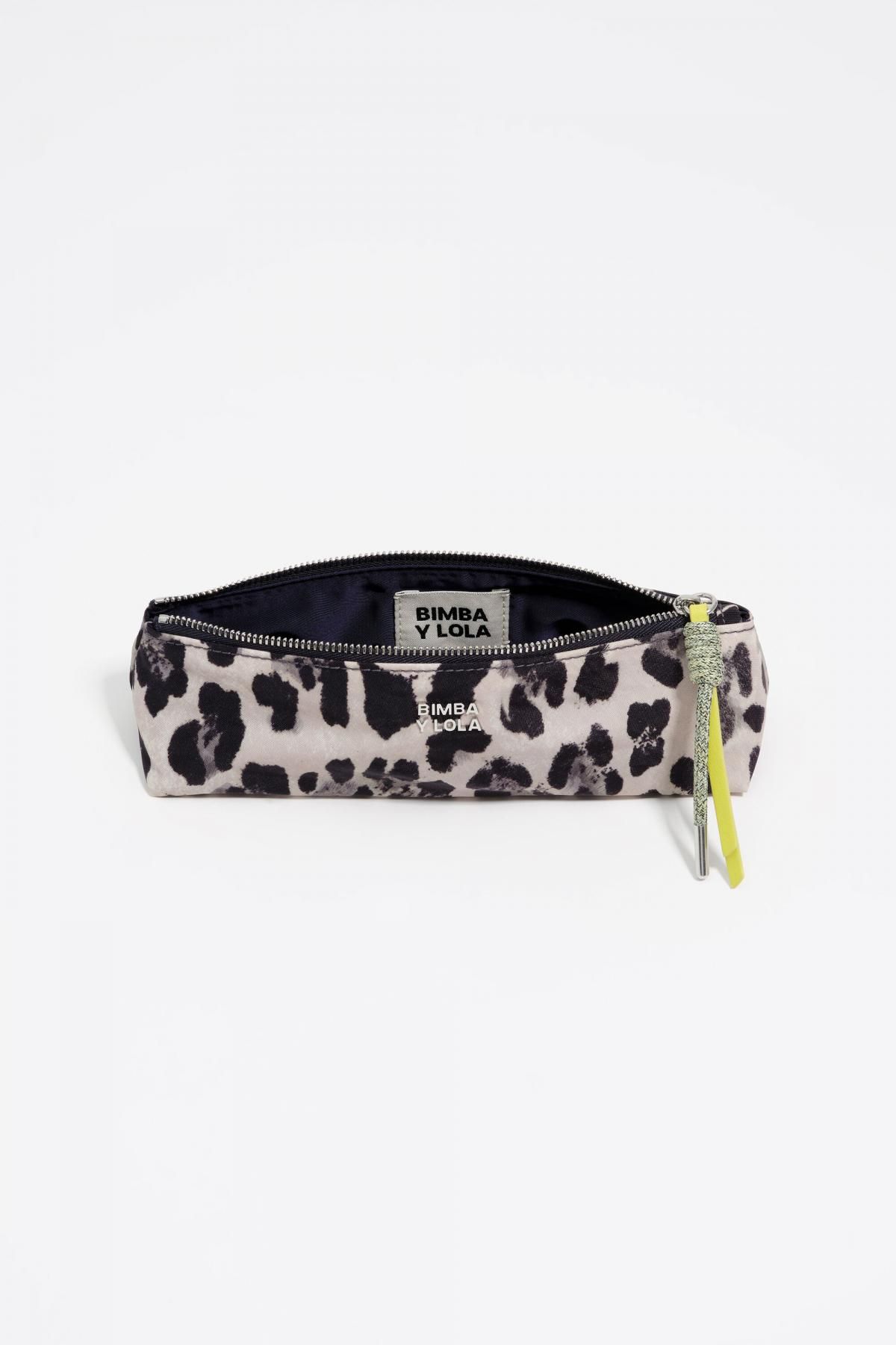 빔바이롤라 레오파드 프린트 나일론 코스메틱 파우치 252BBK449.11342 LEOPARD GREY - 상세 이미지 3