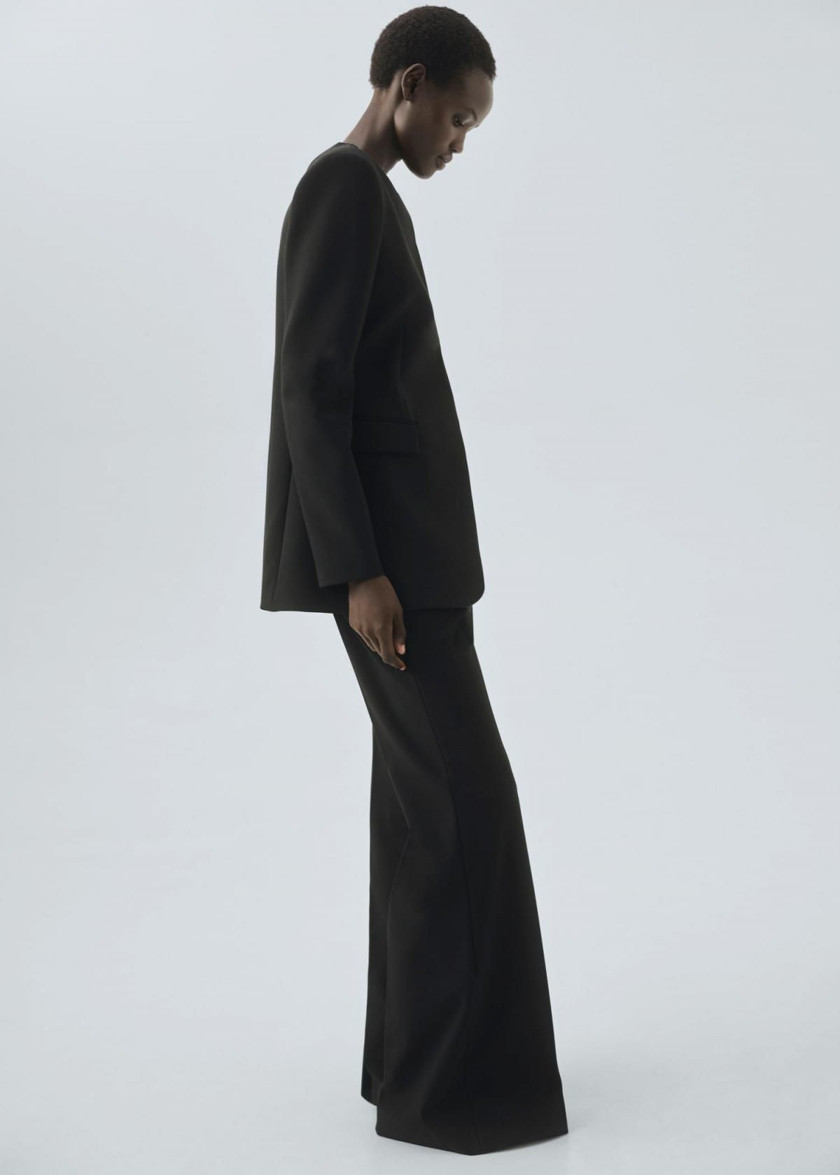 망고 테크니컬 플레어 슬랙스 팬츠 17016361 NEGRO - 상세 이미지 2