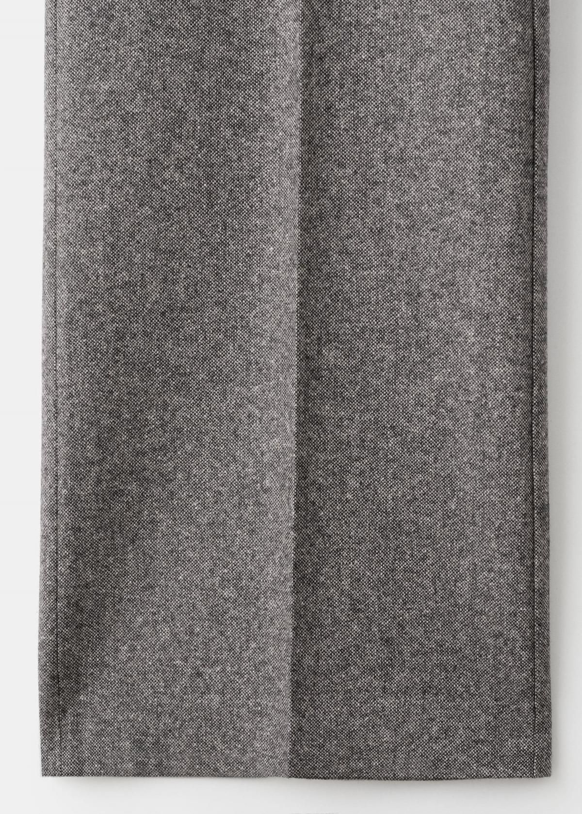 망고 테크니컬 울믹스 스트레이트 슬랙스 팬츠 17017142 GRIS - 상세 이미지 3