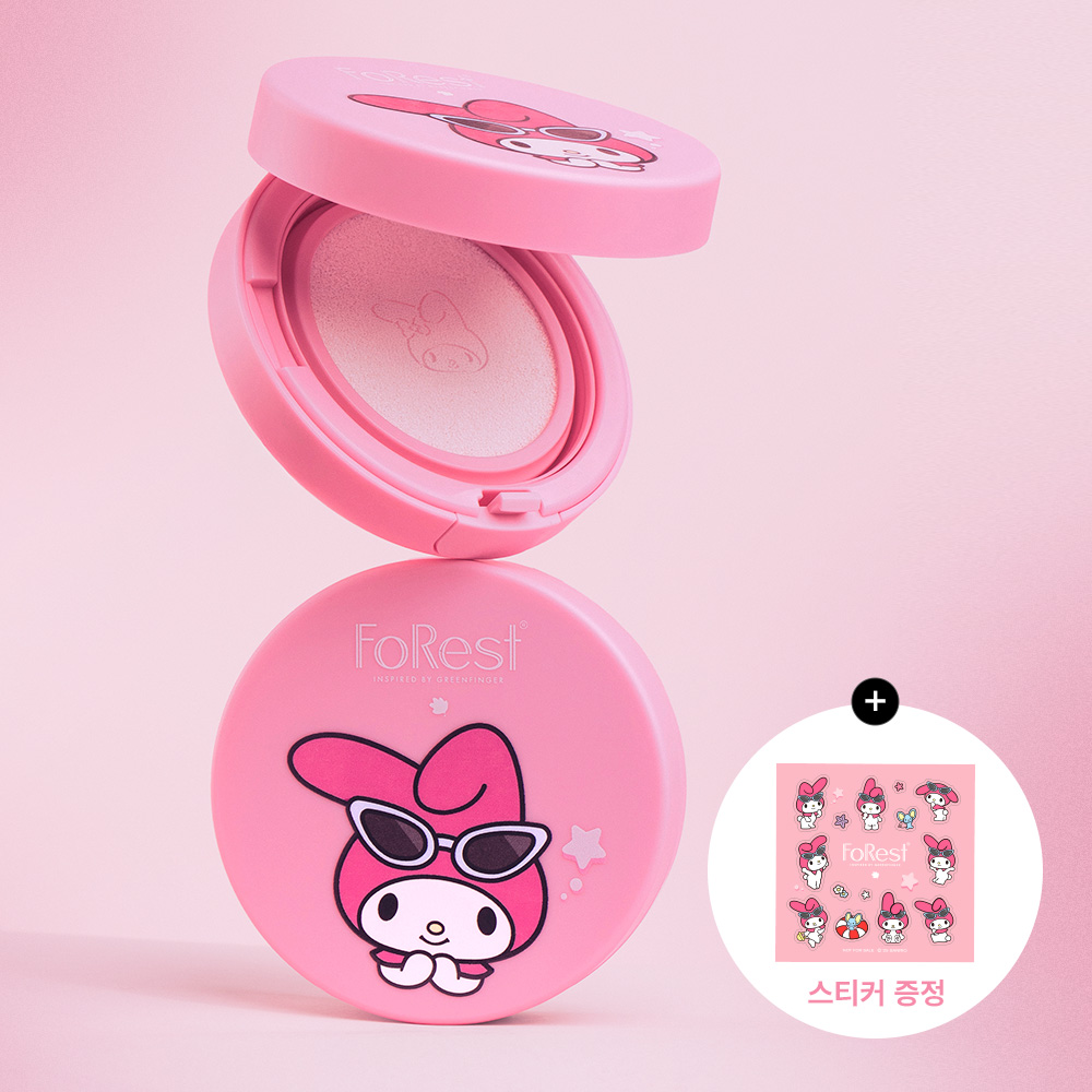 포레스트 선쿠션 마이멜로디 에디션 13g SPF50+ (마이멜로디 스티커 증정) / 유아, 키즈, 어린이 - 상품 이미지