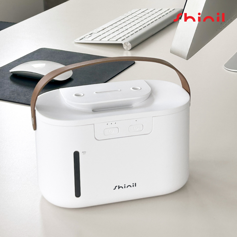 신일 듀얼 미니가습기 초음파 휴대용 무선 사무실 탁상용 통세척 소형 책상 1L
