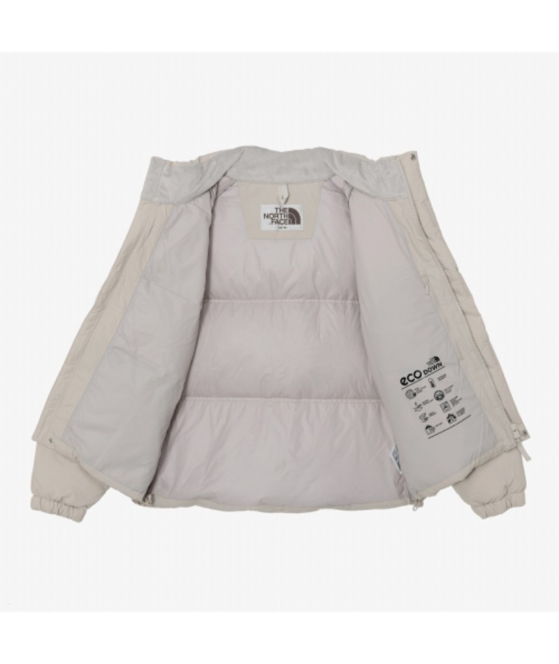 노스페이스 화이트라벨 다운자켓 숏패딩 네오 퍼피 RDS CREAM BEIGE, 100 - 상세 이미지 3