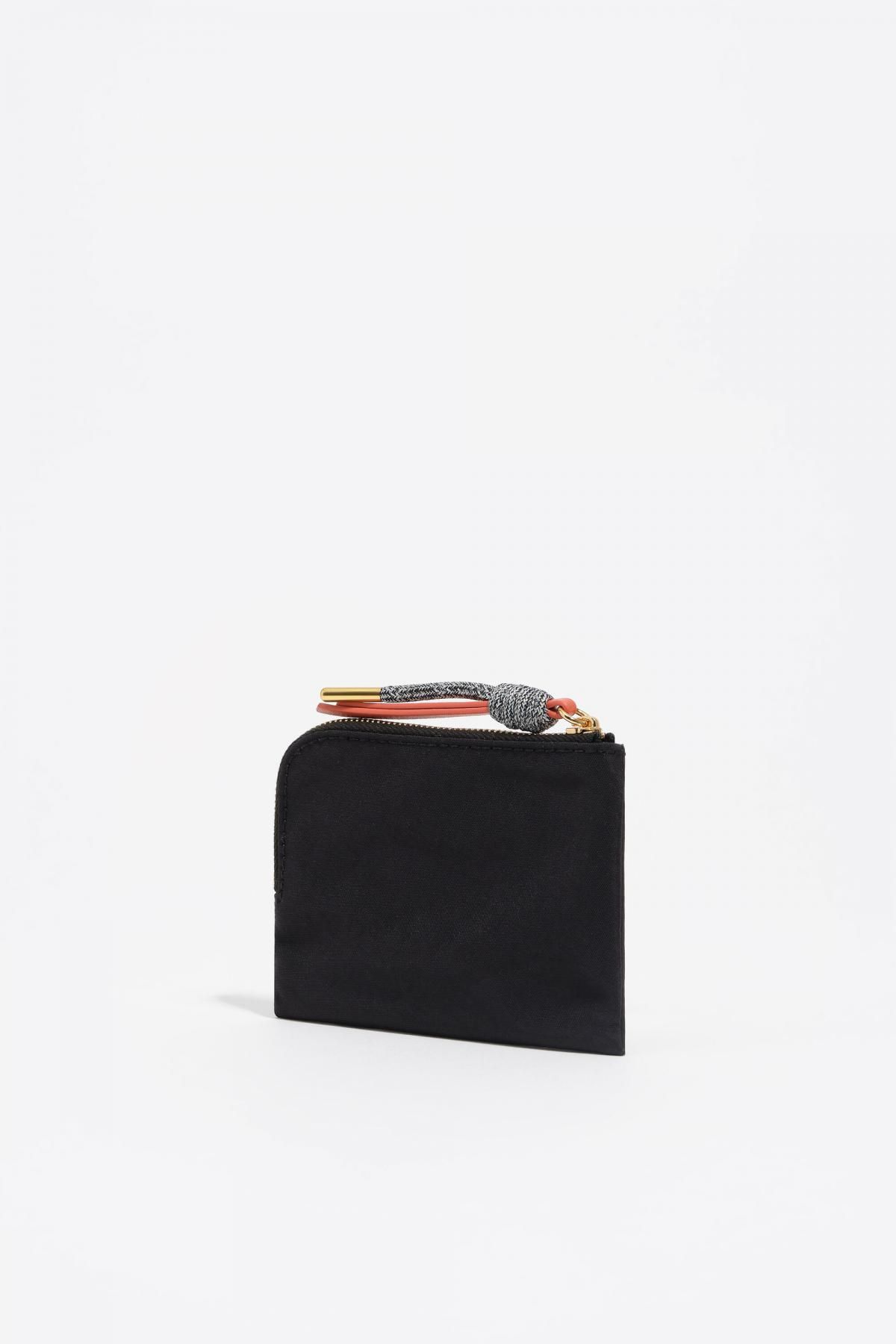 빔바이롤라 블랙 미니멀 나일론 코인 파우치 252BBI135.11000 BLACK - 상세 이미지 4