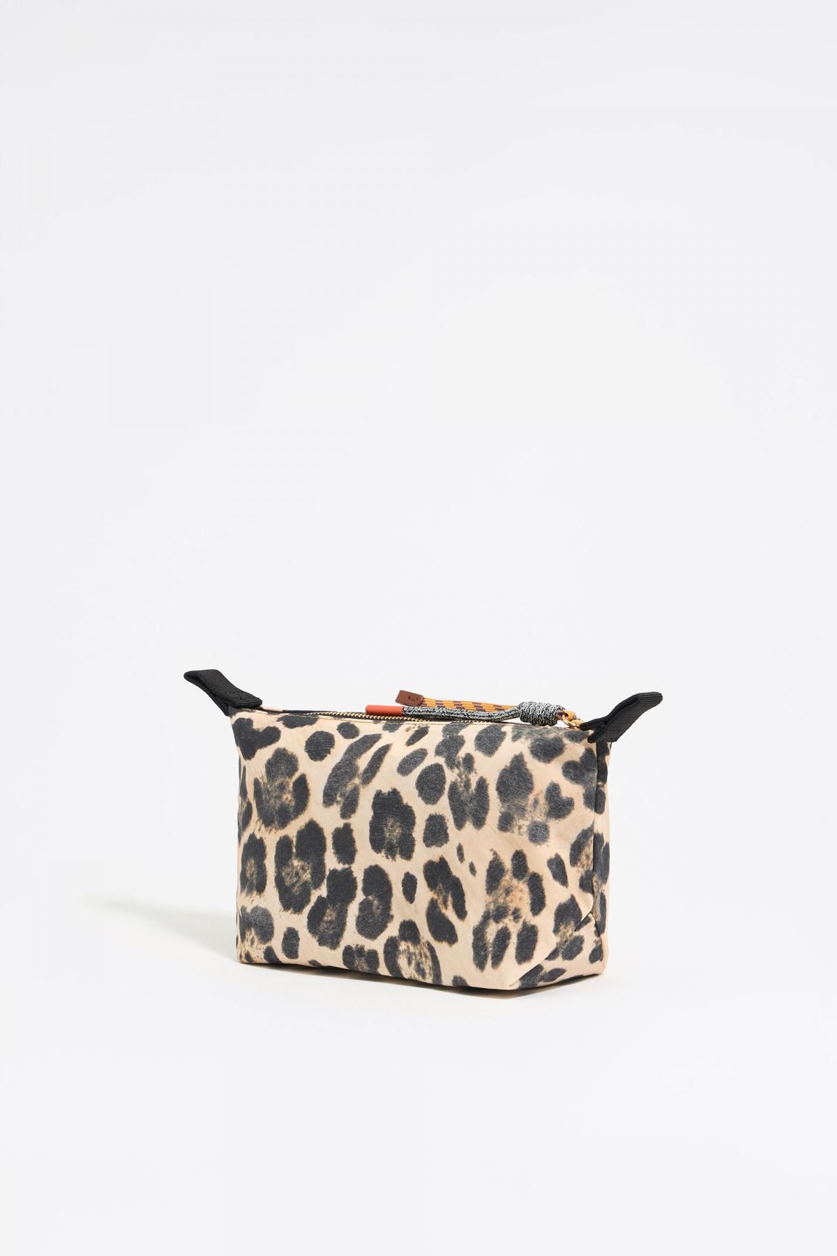 빔바이롤라 레오파드 패턴 베이지 나일론 코스메틱 파우치 251BBK413.11201 LEOPARD NATURAL - 상세 이미지 5