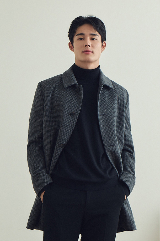 코오롱 브렌우드 울/캐시미어 남성 반코트 블렌디드 편안한 남자코트코디 점퍼 - 상품 이미지