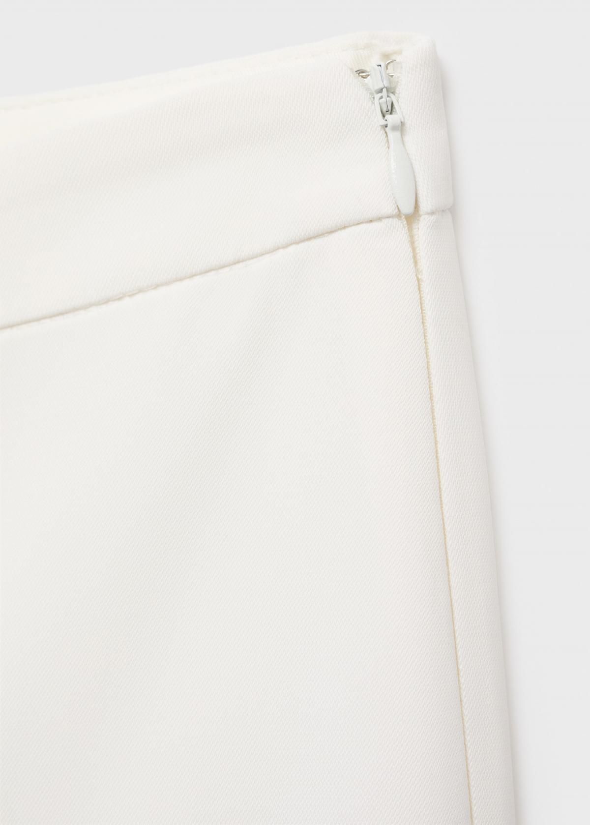 망고 엘레강스 하이웨이스트 플레어 롱 팬츠 17014149 BLANCO - 상세 이미지 5