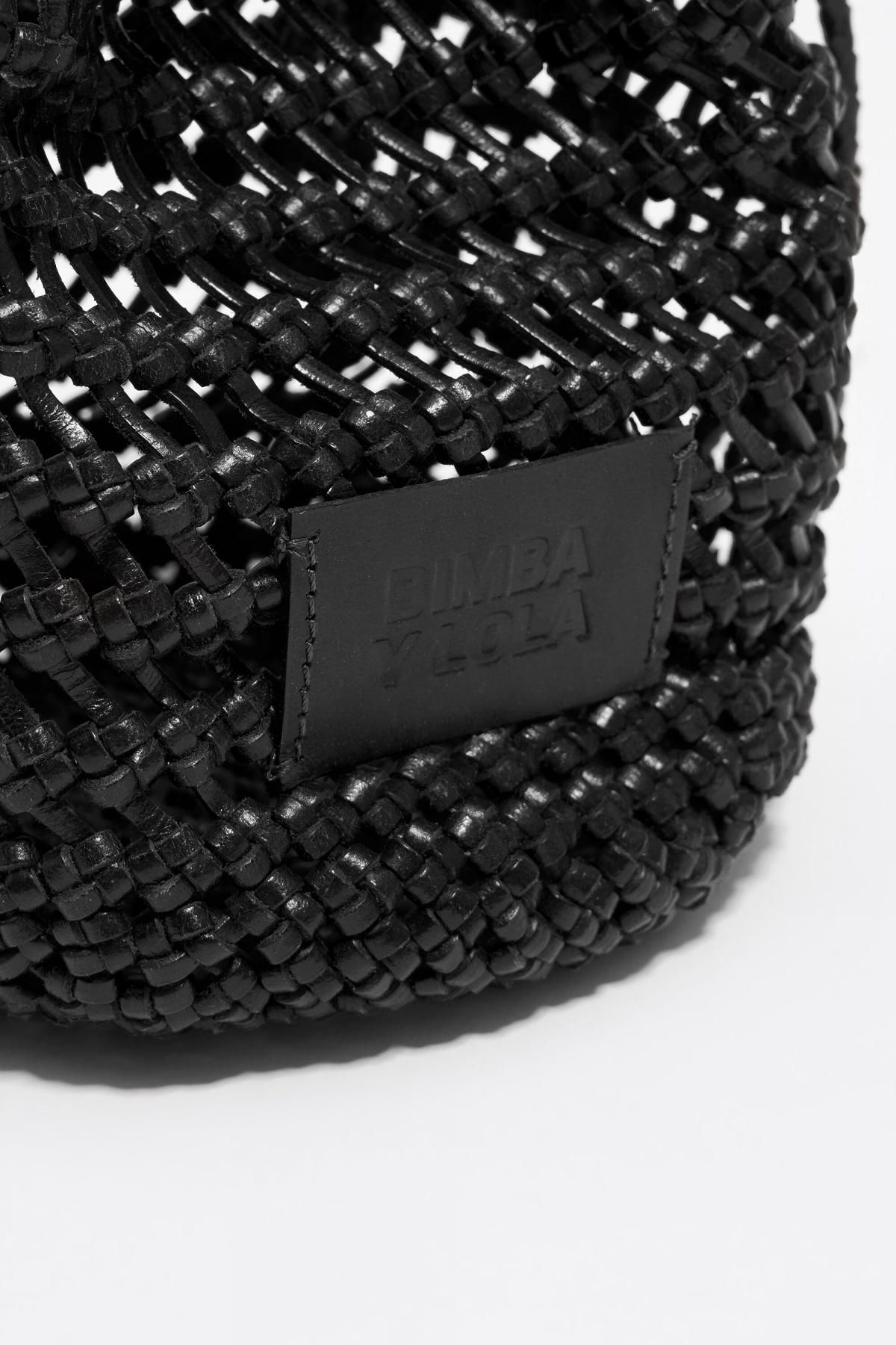 빔바이롤라 브레이드 레더 미니 버킷백 블랙 251BBFJ4C.21000 BLACK - 상세 이미지 3