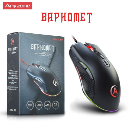 그코협력사 그코 RGB LED 게이밍 마우스 바포메트 사무용 게임사무용 서든 조명 컴퓨터마우스 게임용