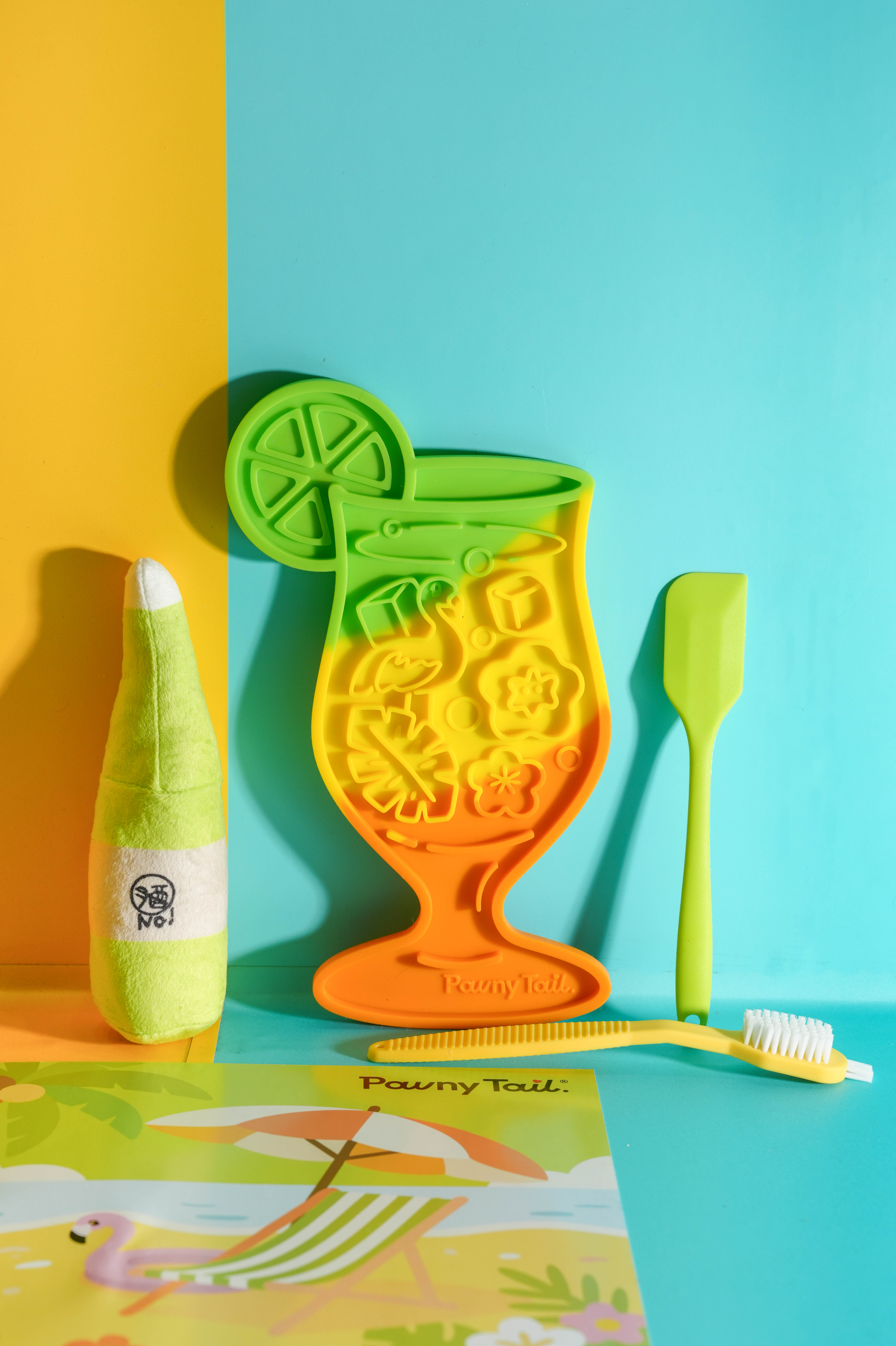 [포니테일] 오아시스진 강아지 실리콘 슬로우식기 고양이 흡착식 릭매트 슬로우피더