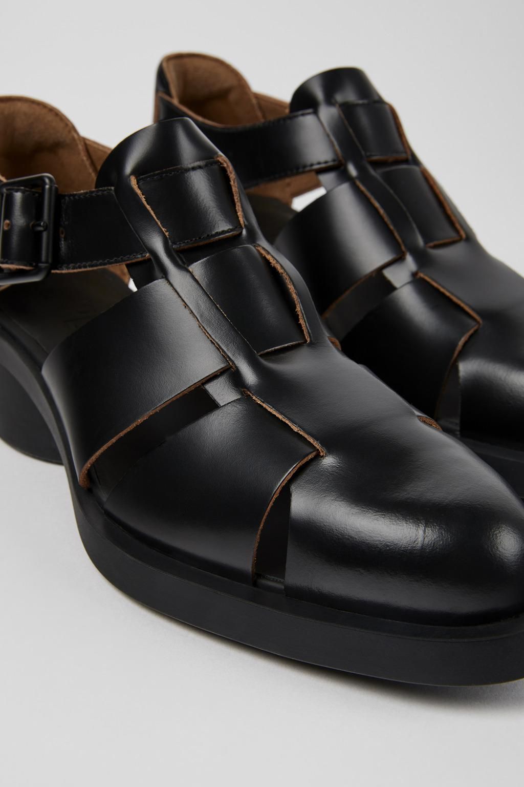 캠퍼 클래식 스트랩 레더 샌들 블랙 Bonnie K201635-001 BLACK - 상세 이미지 2