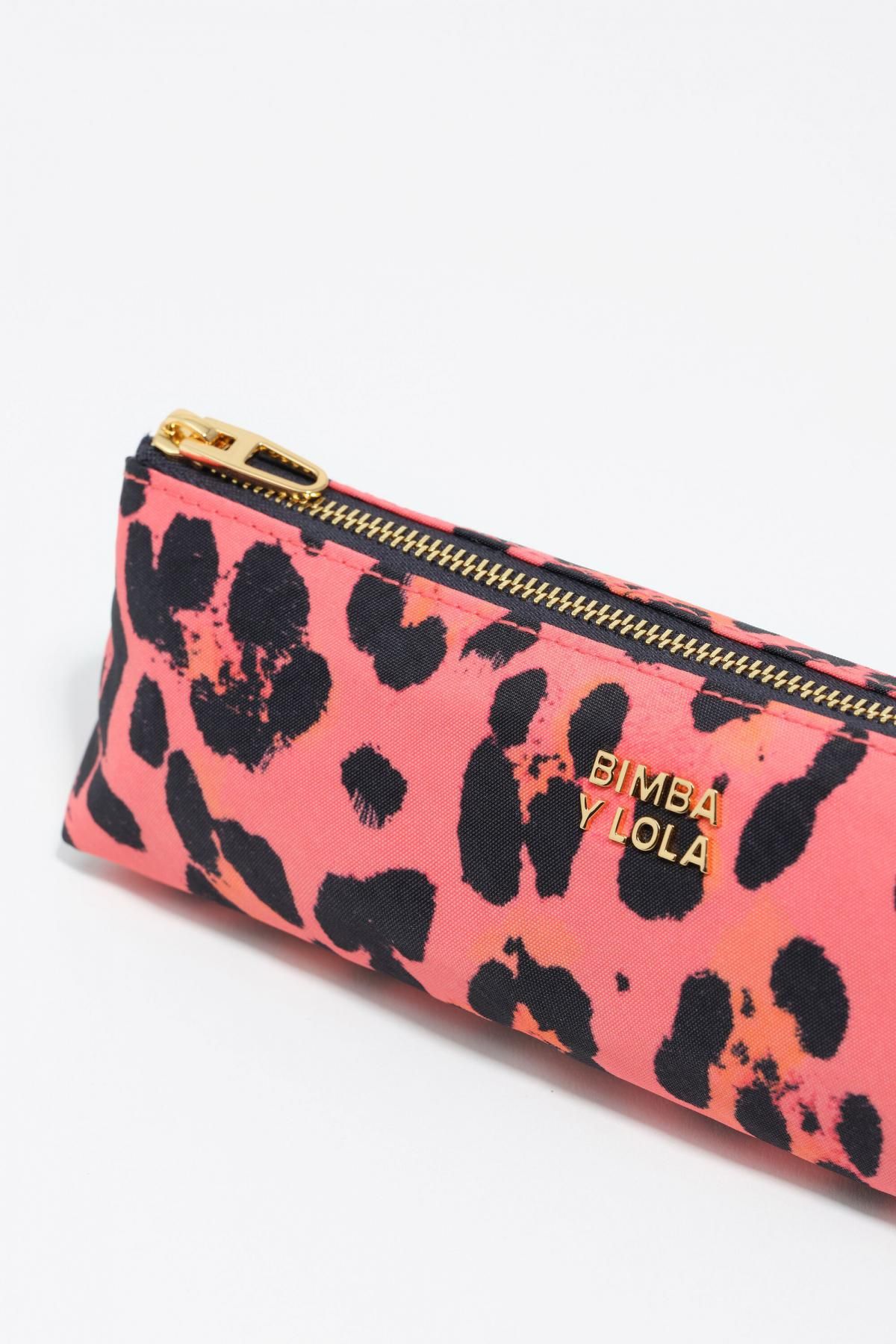 빔바이롤라 레오파드 패턴 일렉트릭핑크 나일론 코스메틱 파우치 252BBK449.10340 LEOPARD ELECTRIC PINK - 상세 이미지 2