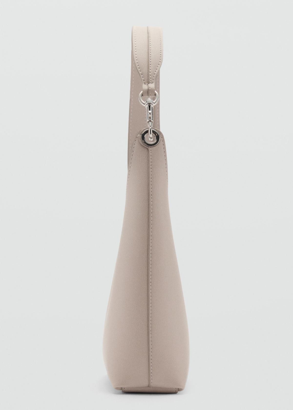 망고 미니멀 메탈디테일 미디엄 쇼퍼백 87032542 GRIS CLARO/PASTEL - 상세 이미지 3