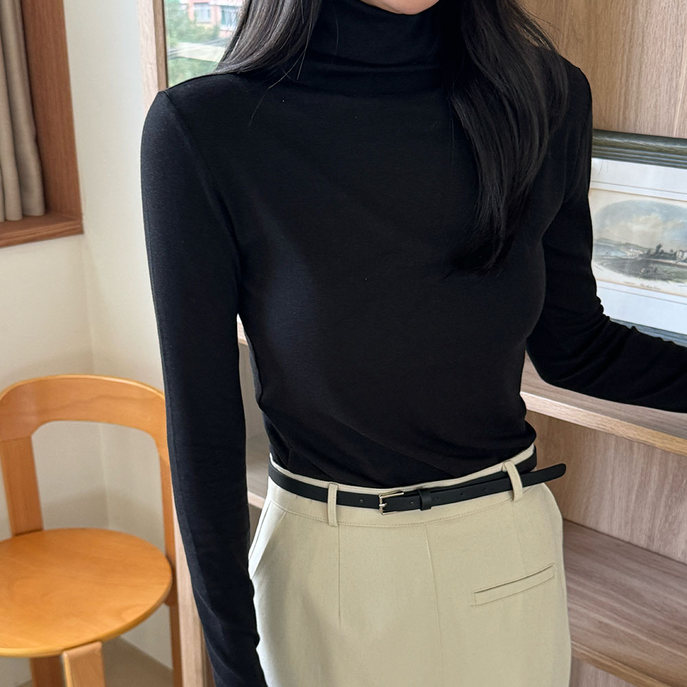 여성목폴라티 이너 텐셀목폴라 - 상세 이미지 3