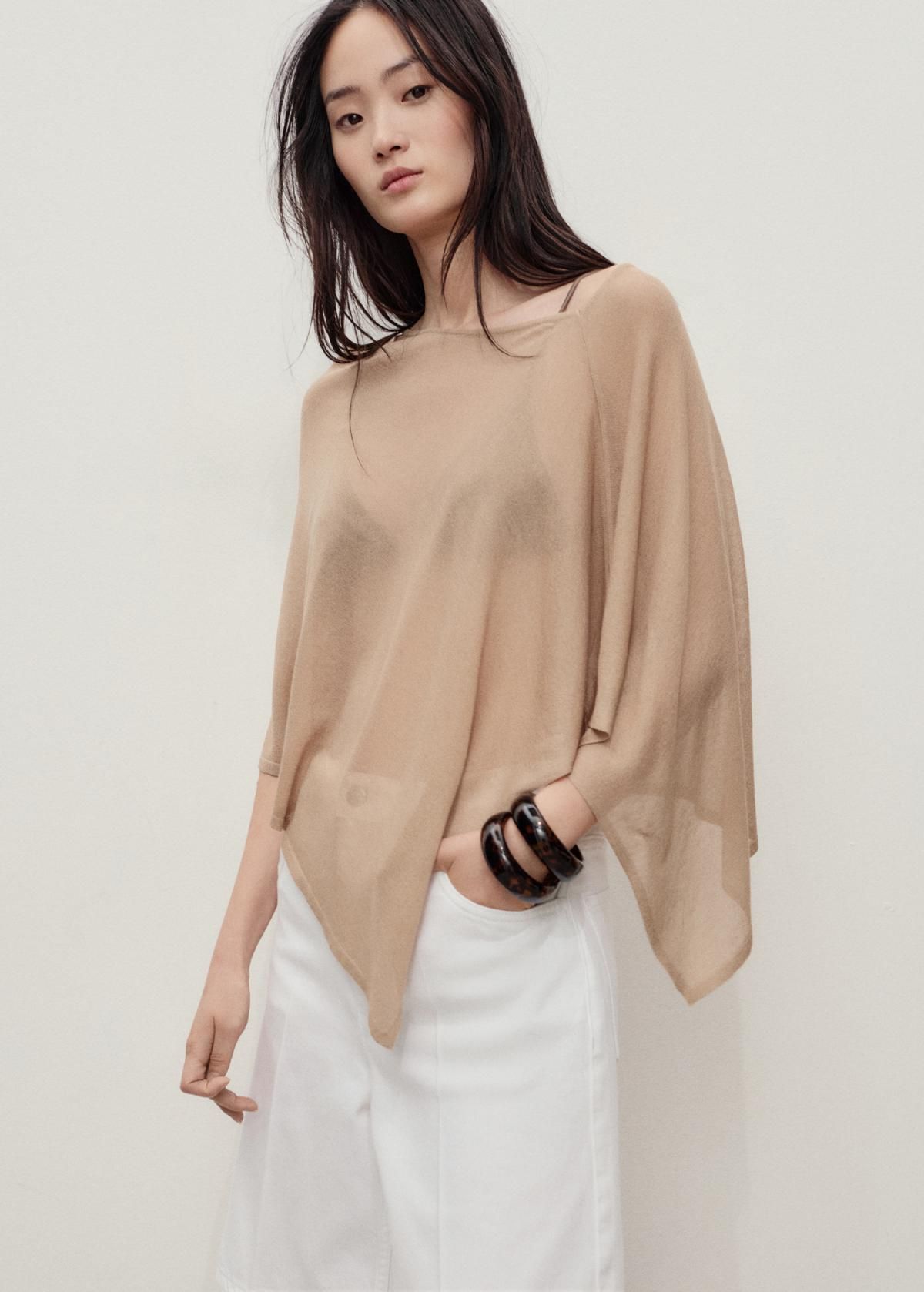 망고 스트레이트핏 하이웨이스트 데님 반바지 화이트 17051197 BLANCO - 상세 이미지 2