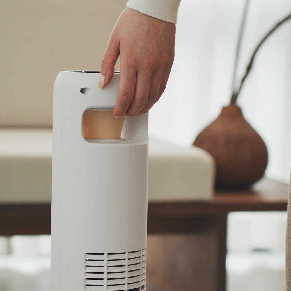 한경희 온풍기 그래핀 PTC히터 가정용 사무실 무드등 온풍기 HA-25200FH