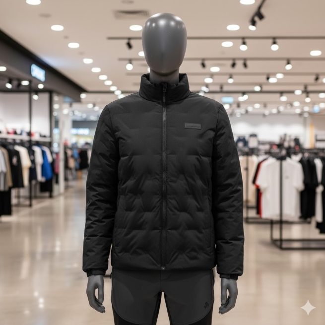 네파 겨울 남성 튜브 스판 아웃도어 구스다운 경량 패딩점퍼 - 메인 이미지