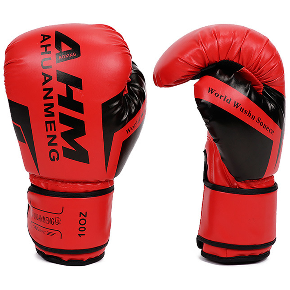 권투 글러브 킥 복싱 MMA 백 스파링 무에타이 12oz, 레드 이미지 7