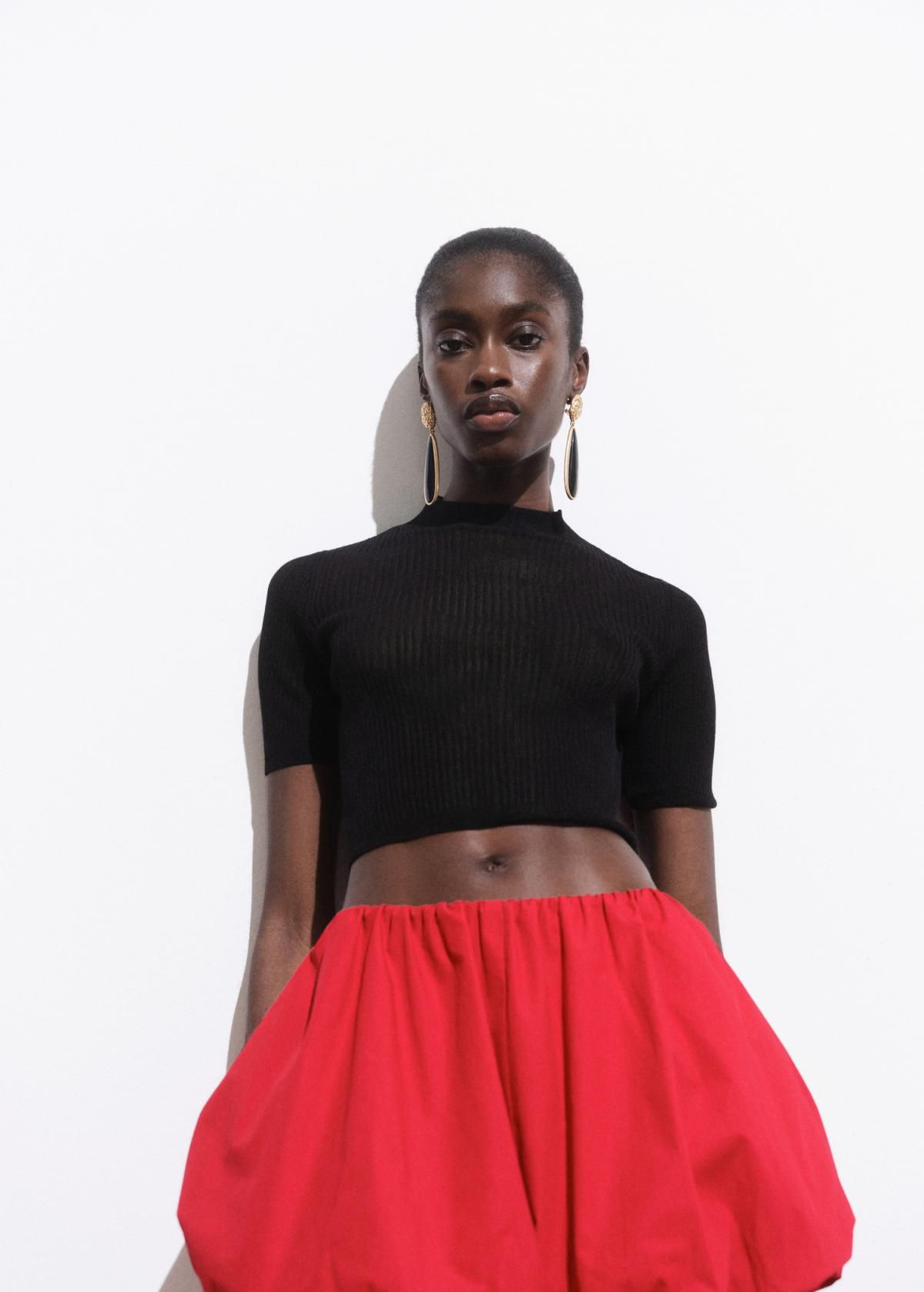 망고 트렌디 벌룬핏 코튼 미니 쇼츠 레드 17031274 ROJO - 상세 이미지 2