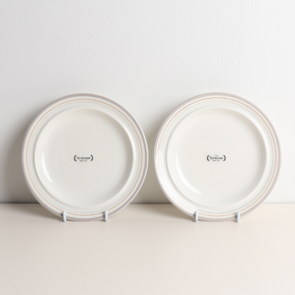 집들이선물 시라쿠스 메이플 플레이팅 접시 2개, 27cm, 코지그레이 - 상품 이미지