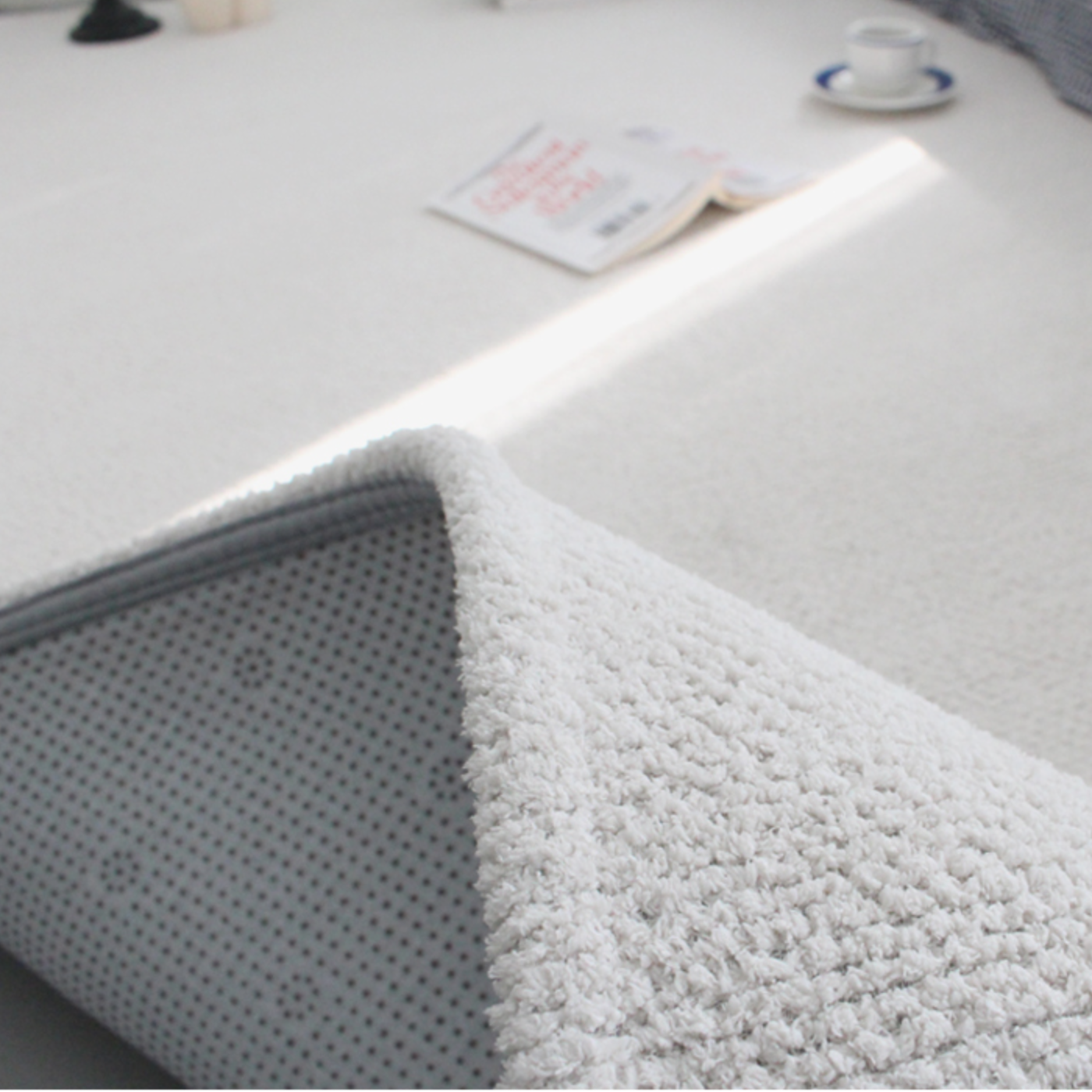 먼지없는 슬럽 워셔블 사계절 러그 4컬러 5사이즈 그레이, 100x150cm