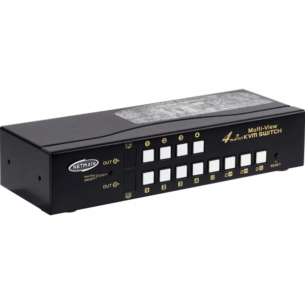 강원전자 넷메이트 Multi-View 듀얼 4K HDMI KVM 4:1 스위치(USB) NM-HKM4304D - 상세 이미지 2