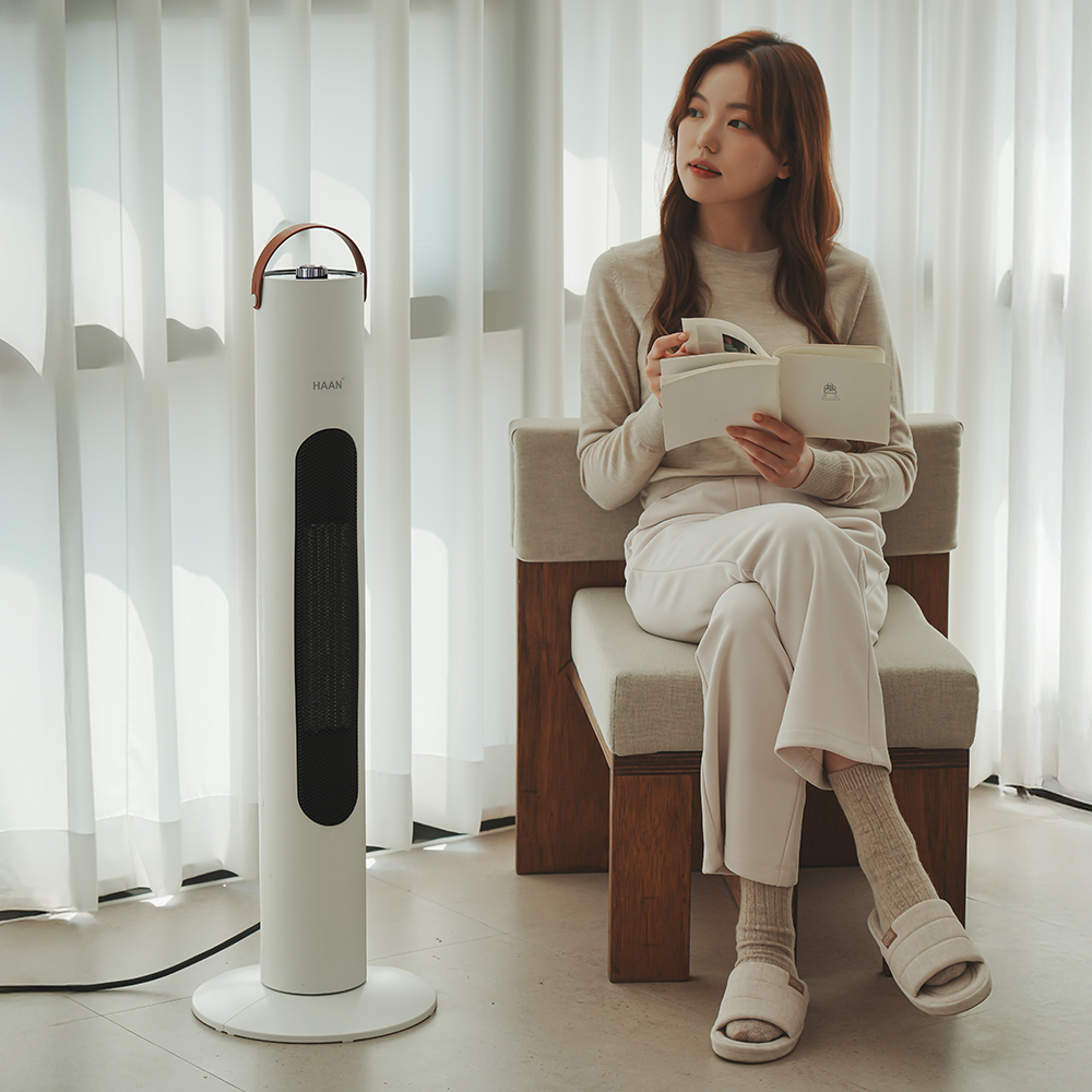 그래핀 저소음 온풍기 가정용 사무실 히터 PTC 타워형 난방기 22000FH - 상세 이미지 2