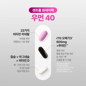 센트룸 원데이팩 우먼 40 14개입, 1개 맛있게 먹은 솔직 후기 - 상품 이미지 2