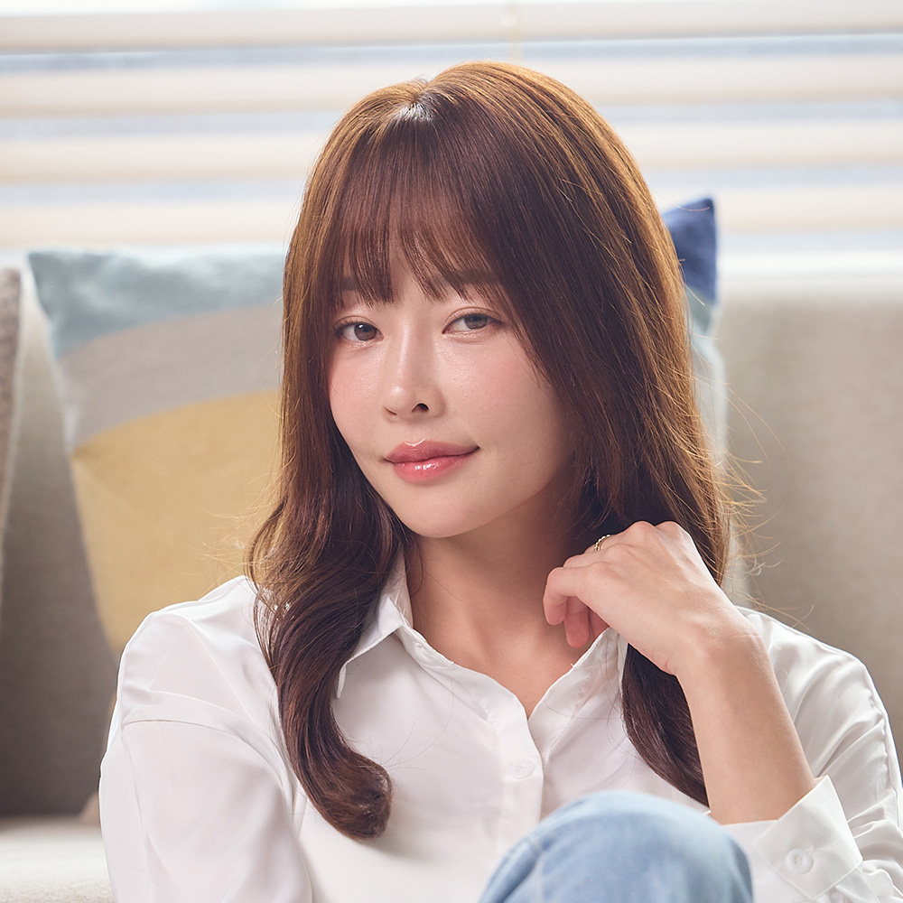 르베르띠 벨 인모 100% 25cm 앞머리 클래식 탑커버 시스루뱅 9x14cm 이미지 3