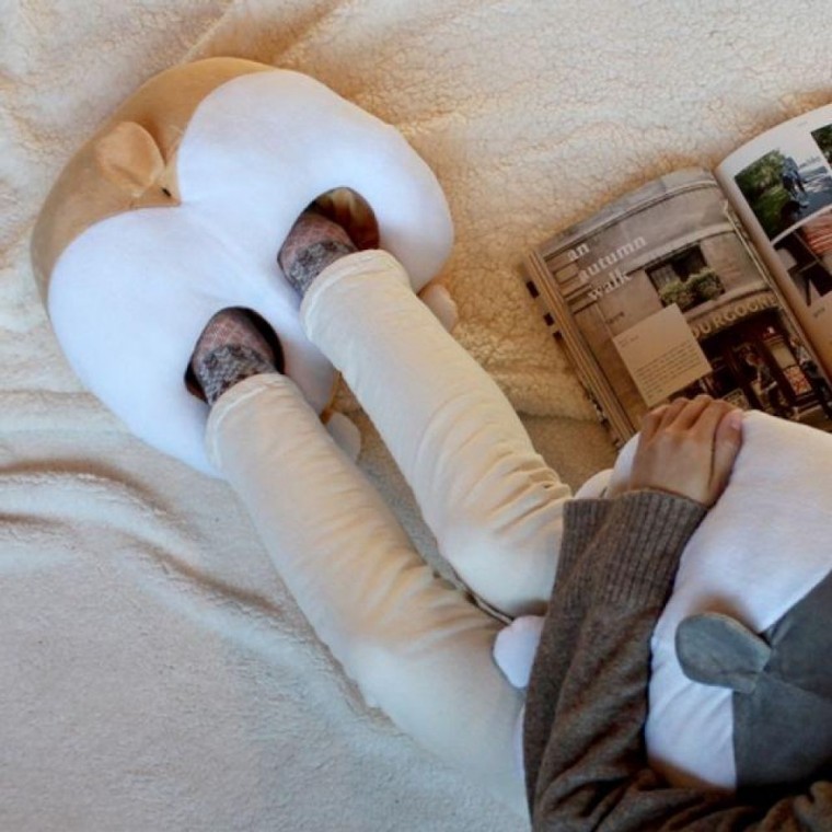 시바궁둥이 온열 USB 발난로 쿠션 usb발난로 발열슬리퍼 시바 궁둥이발난로 사무실발난로 - 상품 이미지