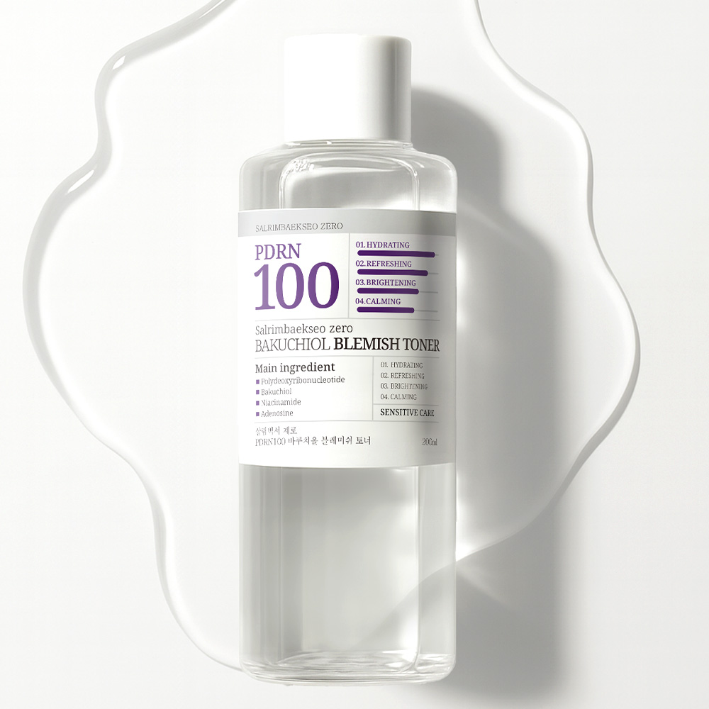 살림백서 제로 PDRN 100 바쿠치올 블레미쉬 토너 200ml 피부흔적 연어 주름개선 이미지 3