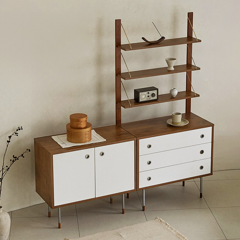 e스마트 코르디 엔틱 틈새 거실 수납장