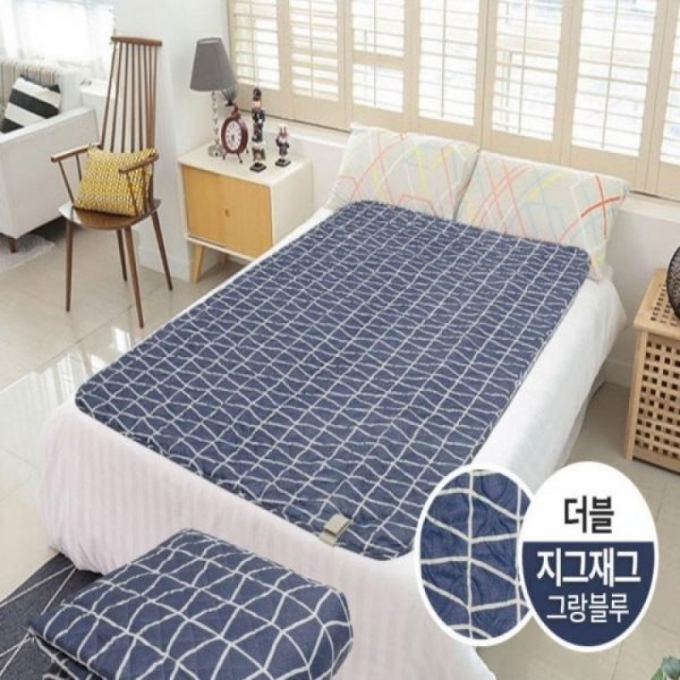 겨울 전기매트 침대 워셔블 더블 2인용 장판 매트 - 상품 이미지