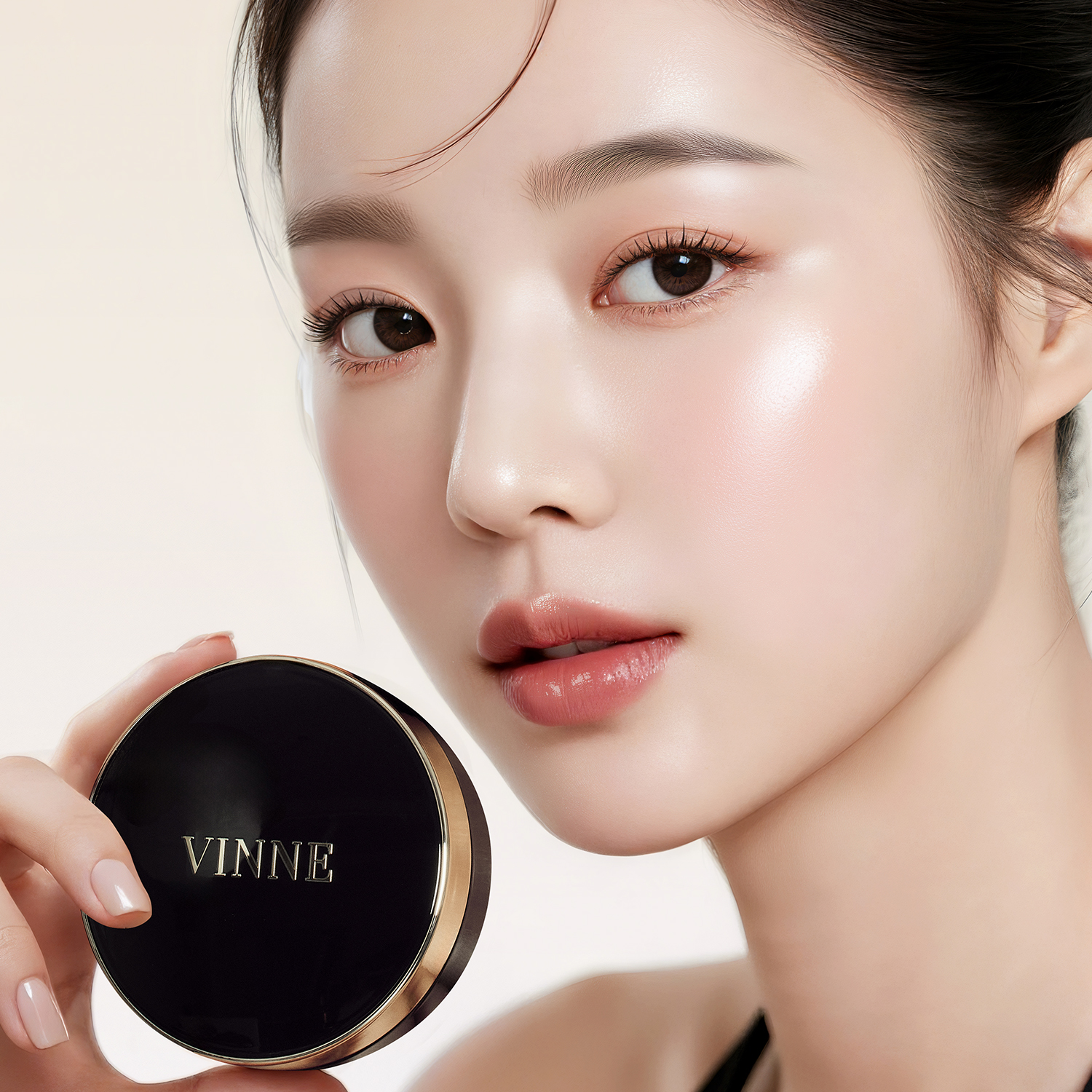 빈느 에센스 광채 쿠션팩트 15g(SPF50+, PA++++) 커버력 좋은 글로우 쿠션 이미지 2