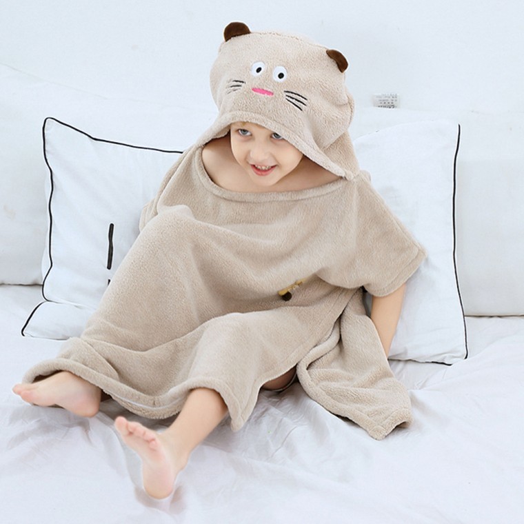 담요 후드담요 고양이 캐릭터 포근한 - 메인 이미지