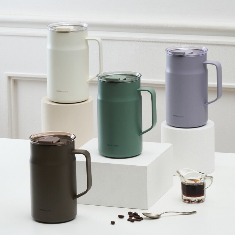각인텀블러 락앤락 메트로 카페 세라믹 머그 컵 600ml 회사원 사무실 커피잔 컬러인쇄 - 상세 이미지 2