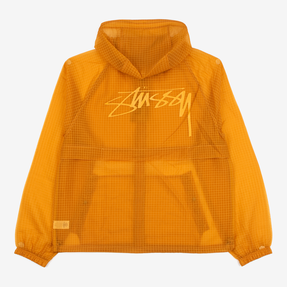 스투시 BEACH SHELL TRNSPRNT RIPSTOP 바람막이 자켓 115779-GOLDENYELLOW