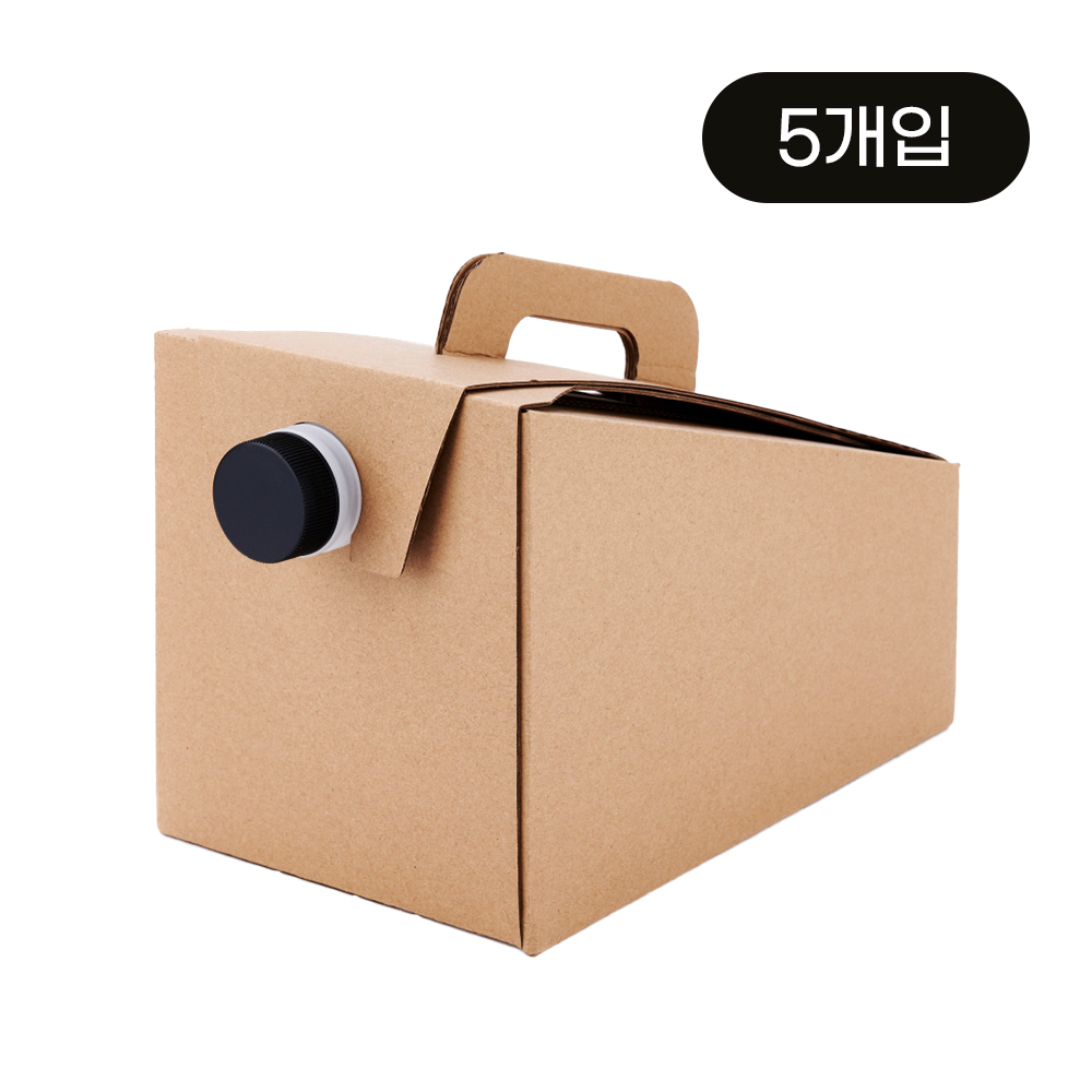 테이크아웃 커피 투고백 단체 대용량 음료 포장 캐리어 용기 2.8L 스크류캡형(25개입) - 상품 이미지