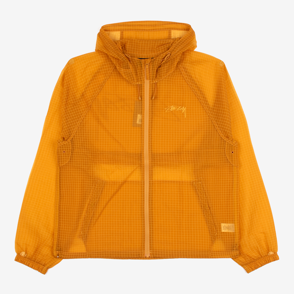 스투시 BEACH SHELL TRNSPRNT RIPSTOP 바람막이 자켓 115779-GOLDENYELLOW