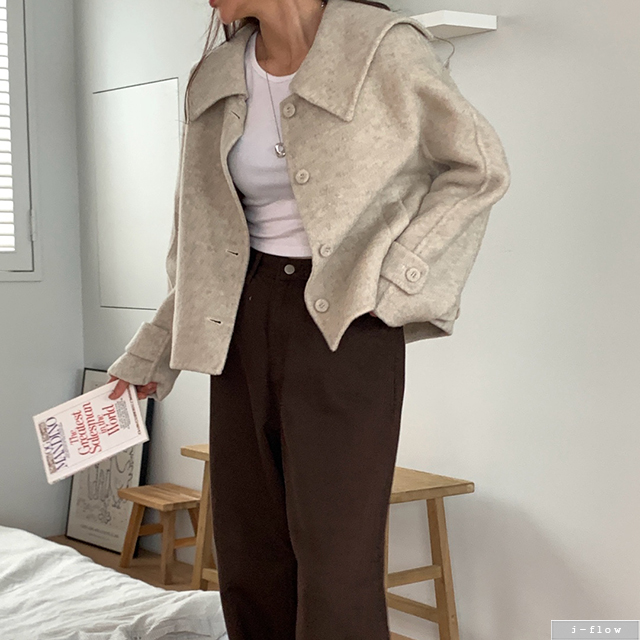 베즌 메리노울100% 세일러 숏코트 2col S,M 가을 겨울 핸드메이드 고급 제이플로우