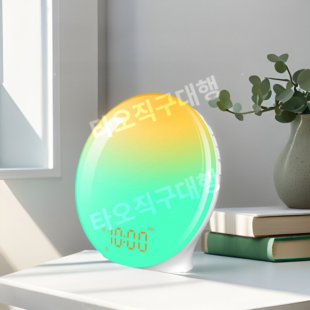 인공태양 알람시계 기상 일출 탁상시계 디지털 시계 탁상 해돋이 미라클모닝 해뜨는 알람 - 상세 이미지 4
