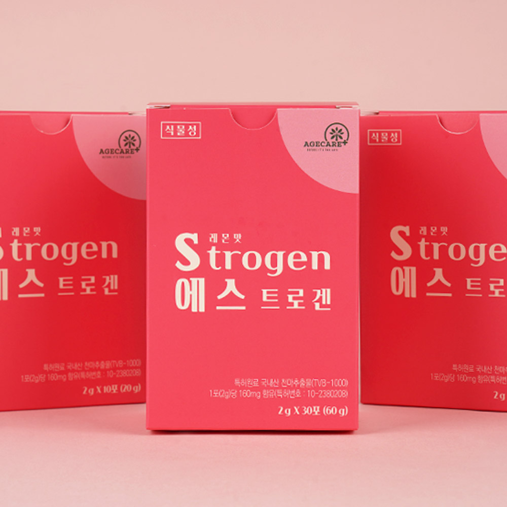 갱년기 여성 호르몬 영양제 에스트로겐 식물성 Strogen 30포, 1개 - 상세 이미지 3